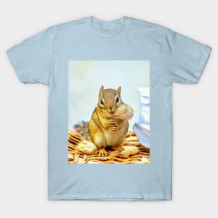 Chipmunk with a peanut stuffed in his fat cheek T-Shirt